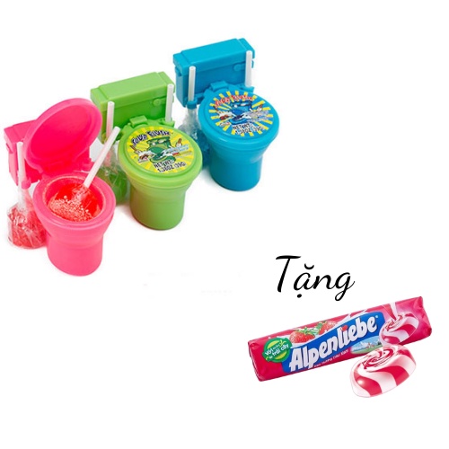 Kẹo mút bồn cầu Sour Flush hot chấm tặng kẹo ngậm