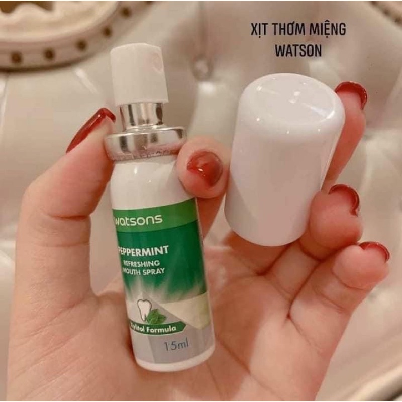 Xịt thơm miệng chống hôi miệng watson Thái lan