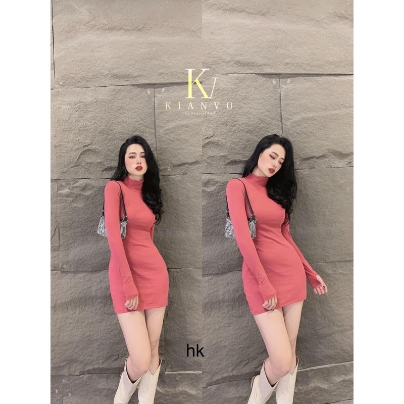 ĐẦM BODY CỔ LỌ TAY DÀI