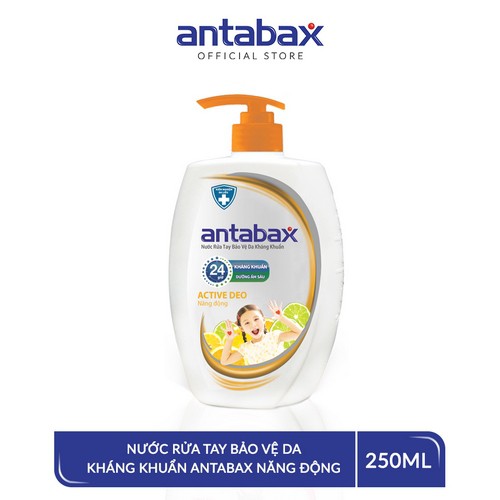 Nước Rửa Tay Bảo Vệ Da Kháng Khuẩn Antabax Active Deo Năng Động 250ml | BigBuy360 - bigbuy360.vn