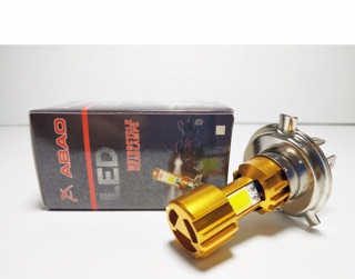 Đèn led xe máy H4 - 3 tim đầu vàng