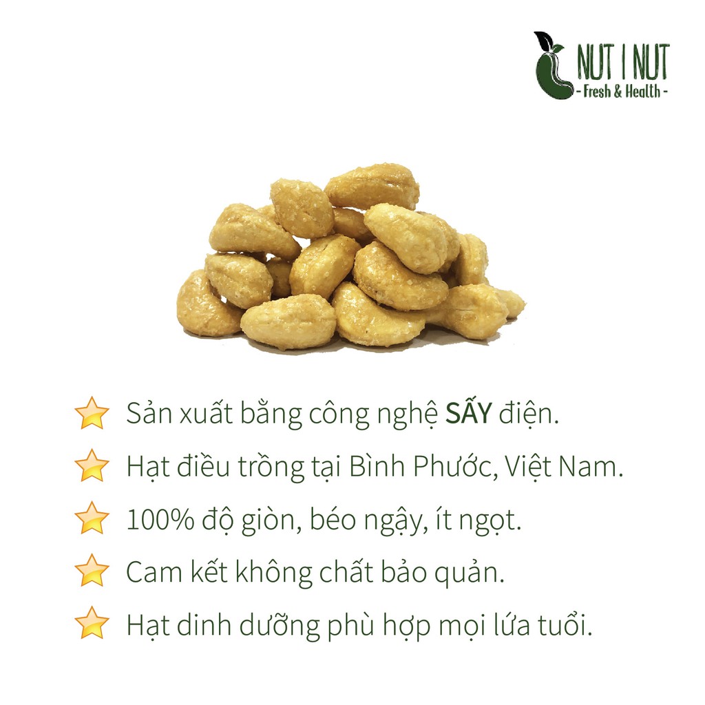 Hạt điều NUT I NUT sấy mật ong hũ 283.5 gram