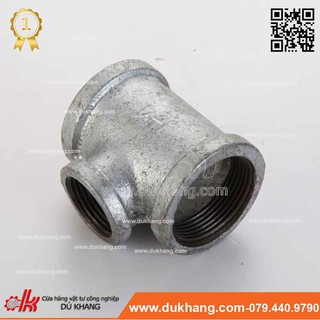 Tê giảm ren giữa sắt kẽm - ngã ba giảm ren