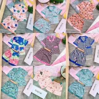 Bộ pijama lụa satin cho bé 9-21kg