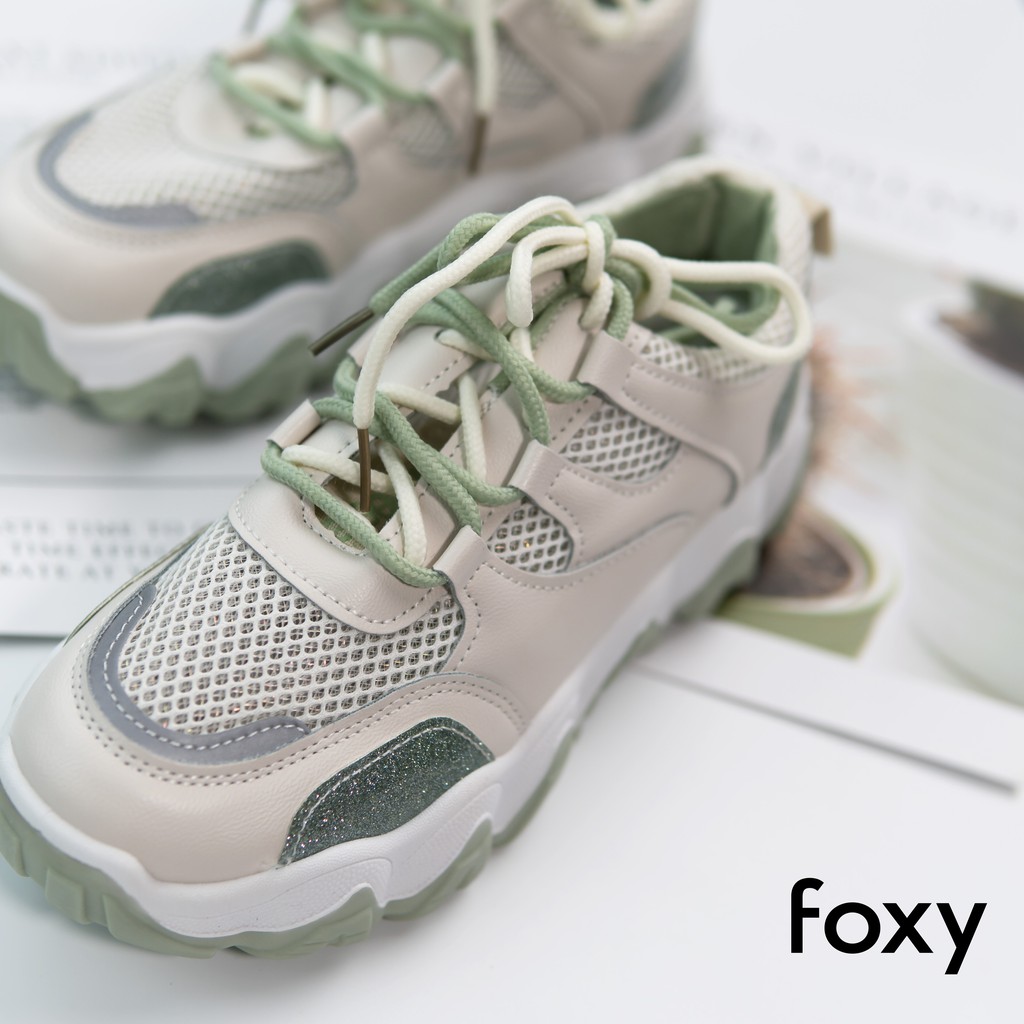 Giày Sneaker Nữ FOXY Tăng Chiều Cao 3 Cm Phong Cách Ulzzang Hàn Quốc - FOX013