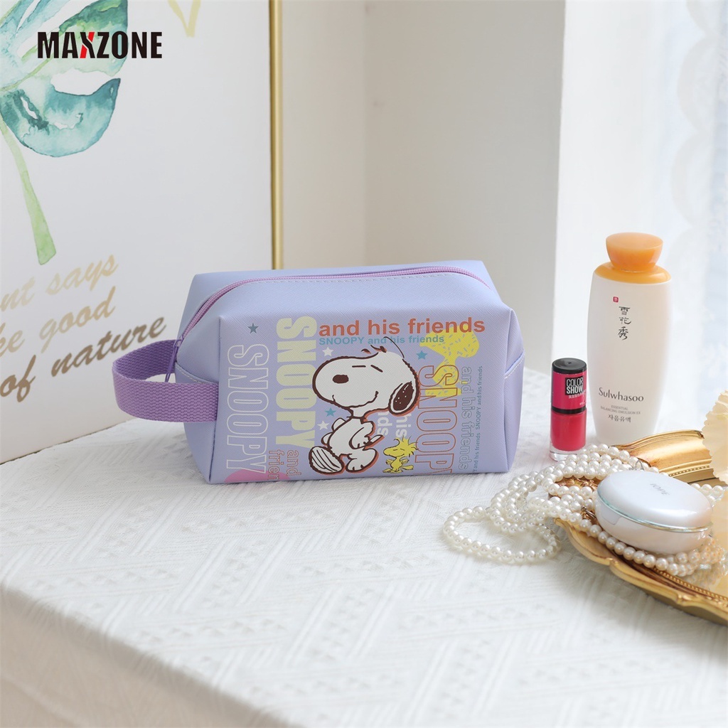Túi Đựng Mỹ Phẩm Chống Thấm Nước Họa Tiết Hoạt Hình Snoopy Dễ Thương