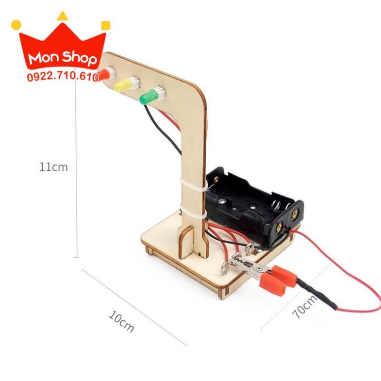 Đèn tín hiệu giao thông tự lắp ráp DIY| Đồ chơi STEM (E-25D)