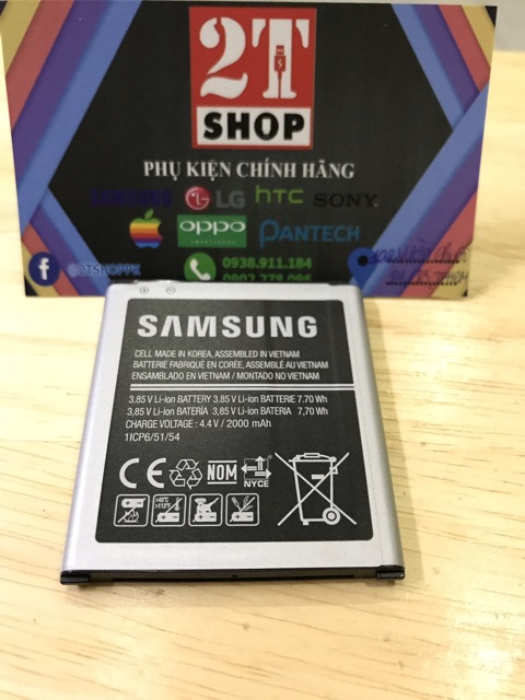 PIN GALAXY CORE PRIME (G360)/ J2 CHÍNH HÃNG, DUNG LƯỢNG 2000MAH