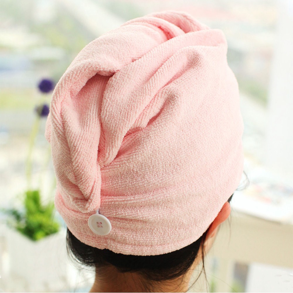 Khăn mũ trùm đầu màu khô hút nước tiện dụng dành cho các spa làm đẹp tiện dụng