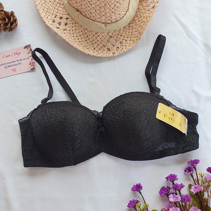 Áo Lót Nữ Ren - Có Gọng - Đệm Mút Mỏng - Cup Ngang Ngực - Quả Tròn Ôm Sexy Quyến Rũ