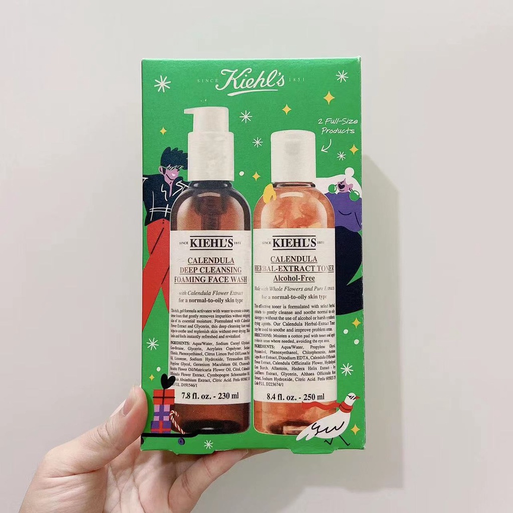 Bộ Hai Sản Phẩm Calendula 21 Năm Gồm Sữa Rửa Mặt + Toner 250ml Kiehls