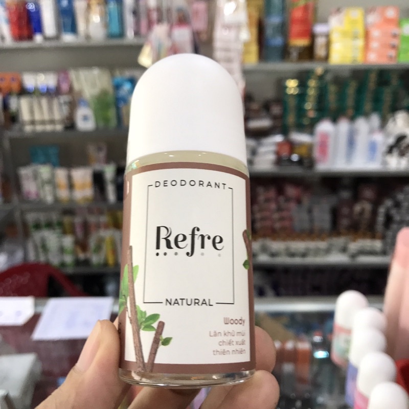 Lăn Khử Mùi Refre Natural Chiết Xuất Thiên Nhiên 40ml
