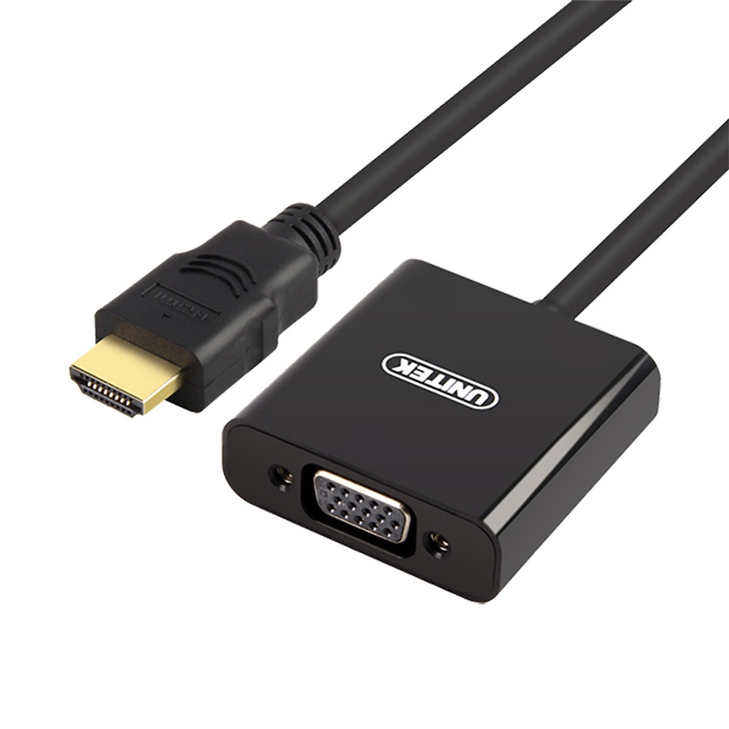 CÁP HDMI TO VGA + AUDIO CHÍNH HÃNG UNITEK Y6333