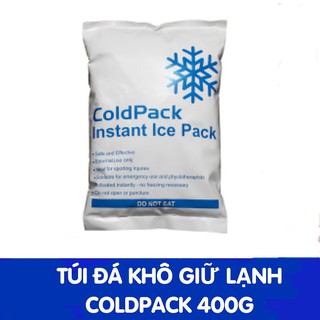 Túi đá khô ColdPack 400g giữ lạnh thực phẩm, sữa, chườm giảm đau, dùng cho quạt điều hòa