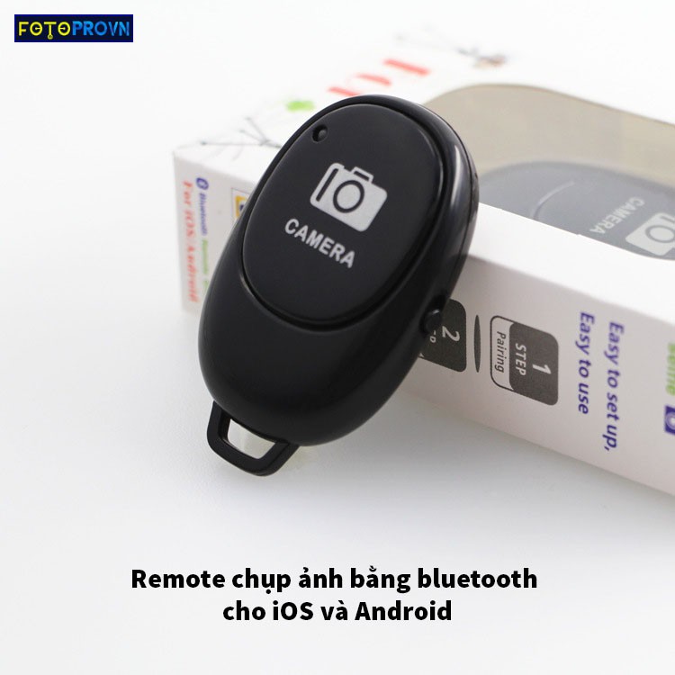 Remote điều khiển chụp ảnh từ xa bằng bluetooth cho tất cả điện thoại thuộc hệ điều hành iOS và Android