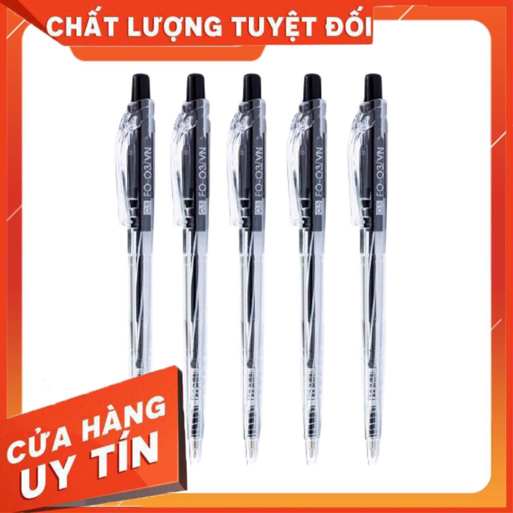 Bút bi Thiên Long Flexoffice FO 03 viết bi TL Đủ 3 Màu XANH - ĐỎ - ĐEN CAM KẾT CHÍNH HÃNG