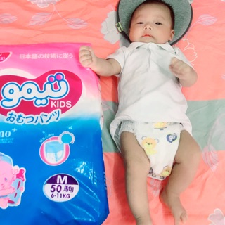 Bỉm quần Xuất Nhật GOU KIDS các size M50/L50/XL50/XXL50