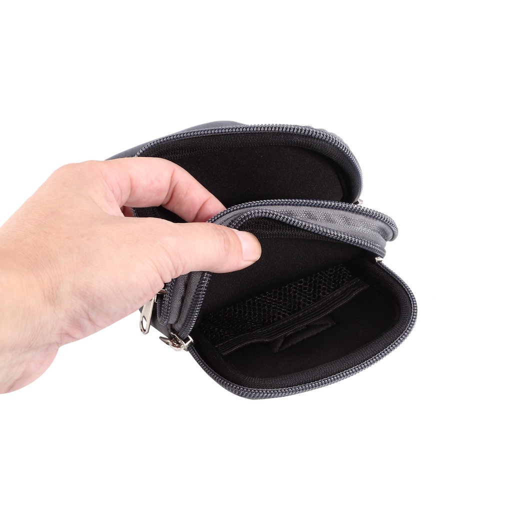 Túi điện thoại di động không thấm nước đeo thắt lưng có khóa carabiner đàn hồi chất liệu nylon