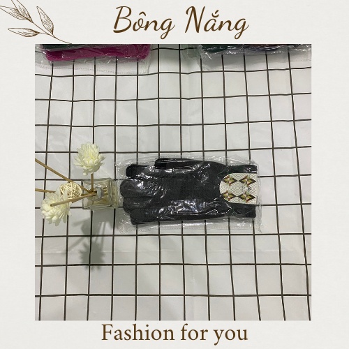 Bao tay len nữ cảm ứng giữ ấm, Găng tay nữ cảm ứng chống nắng sử dụng được màn hình điện thoại