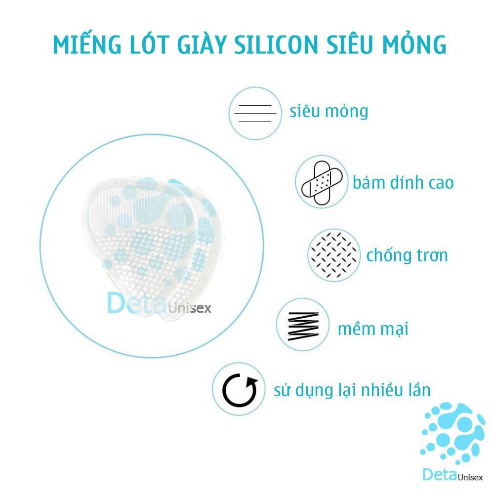 2 Miếng Lót Mũi Giày Nữ silicon Kích Size Giầy, Chống Đau Chân - Giá Sỉ