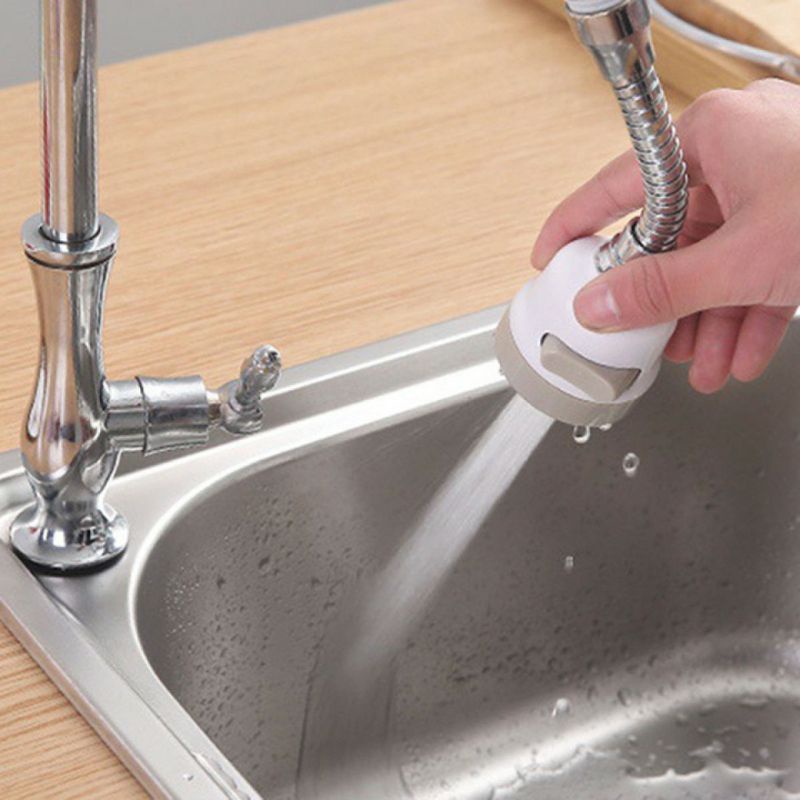 Đầu nối tăng áp 3 chế độ quả nhựa dùng cho vòi rửa bát