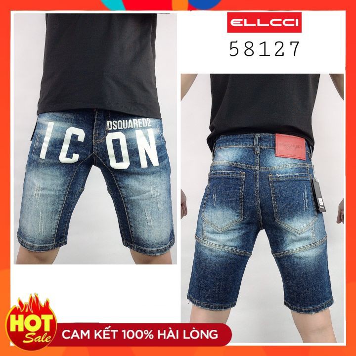Quần Short Jean Nam DSQ Mới Icon Cực Chất, Hot 2021 ELLCCI
