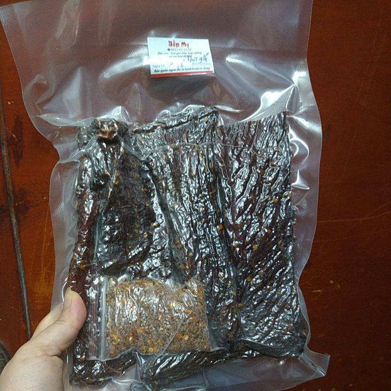 1kg thịt lợn gác bếp  hương vị Tây Bắc kèm chẳm chéo