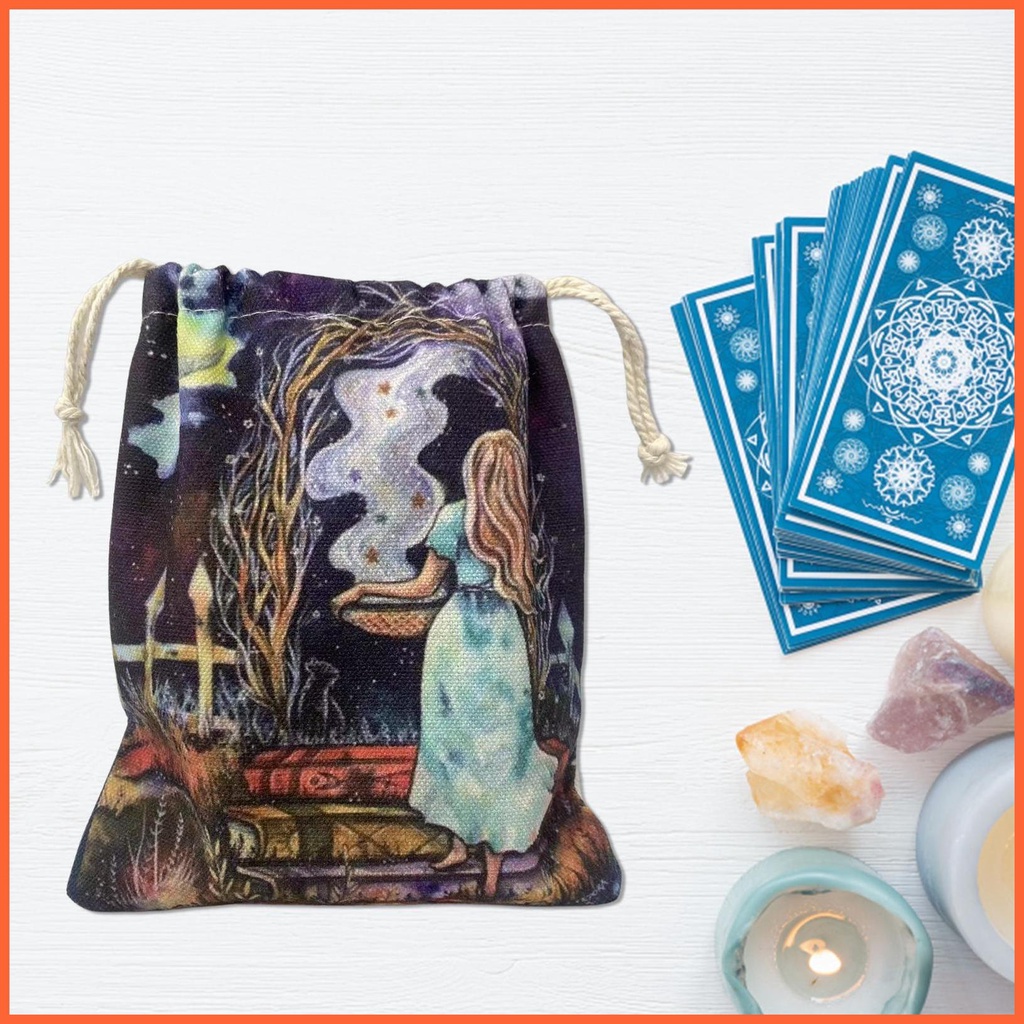Túi Dây Rút Đựng Bài Tarot / Thẻ Bài Tarot Tiện Dụng