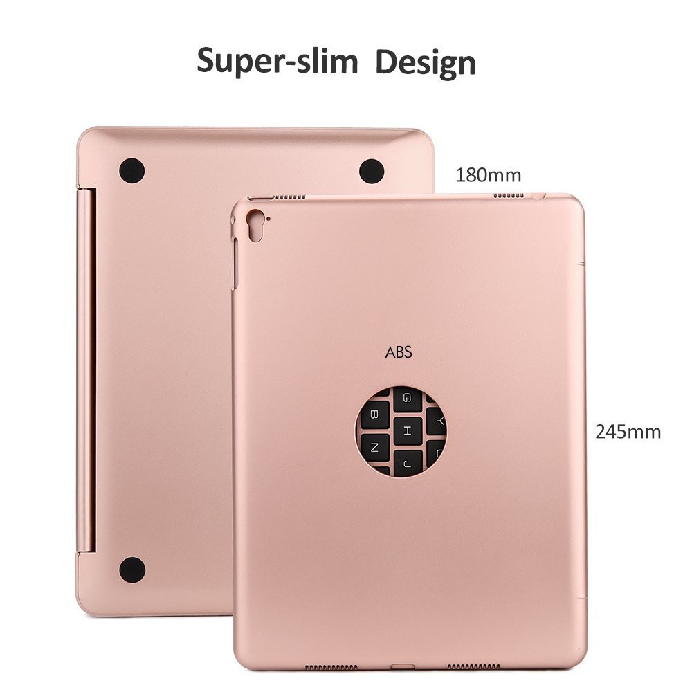 Bao da kiêm bàn phím Bluetooth iPad Pro 9.7 (Rose Gold)