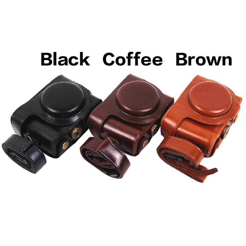 Túi đựng máy ảnh bằng da PU cho Sony DSC-HX60 DSC-HX50V DSC HX60 HX50V HX30