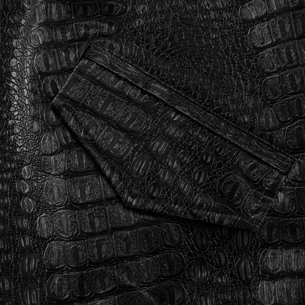 Áo Khoác Unisex Bad Habits CROCO BOMBER Jacket - Black - Local Brand Chính Hãng