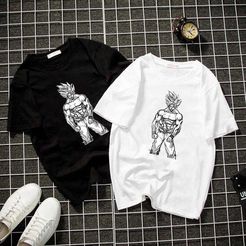 Áo thun unisex Goku họa tiết form rộng vải dày mịn 2019T1201