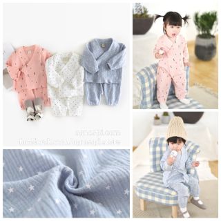 Yukata vải xô cho bé