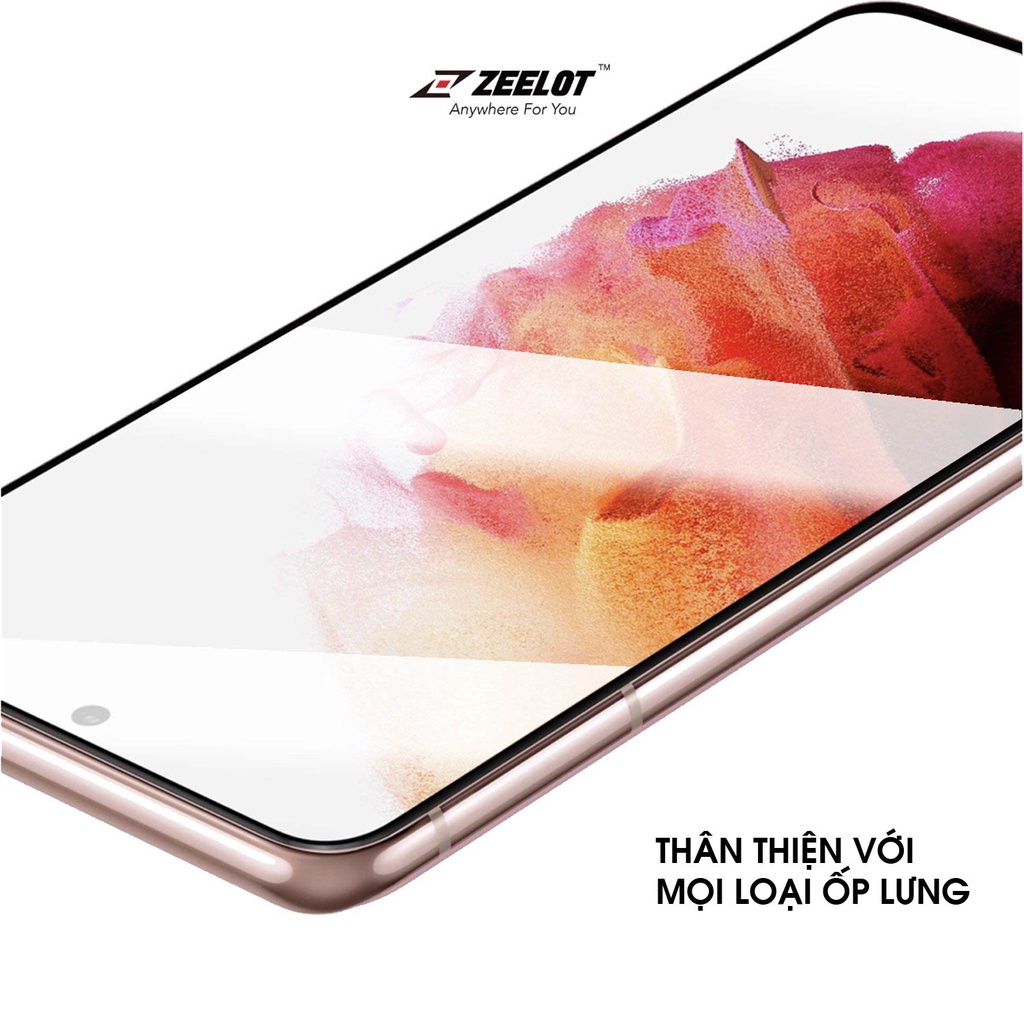 Kính Cường Lực Zeelot UV cho Samsung Galaxy S21 Plus - Fullbox - Chính Hãng