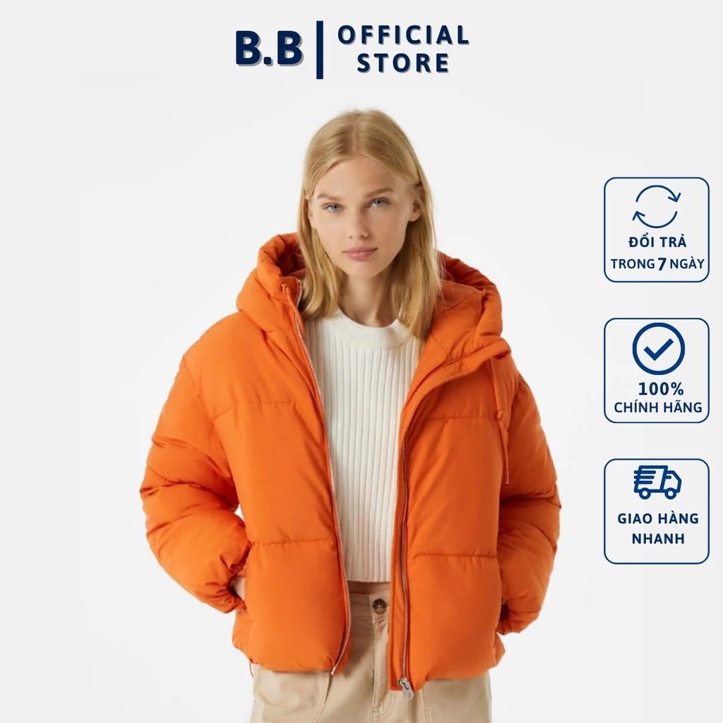Áo phao nữ dáng ngắn BSK hàng xịn chuẩn auth full tag mác thẻ bài