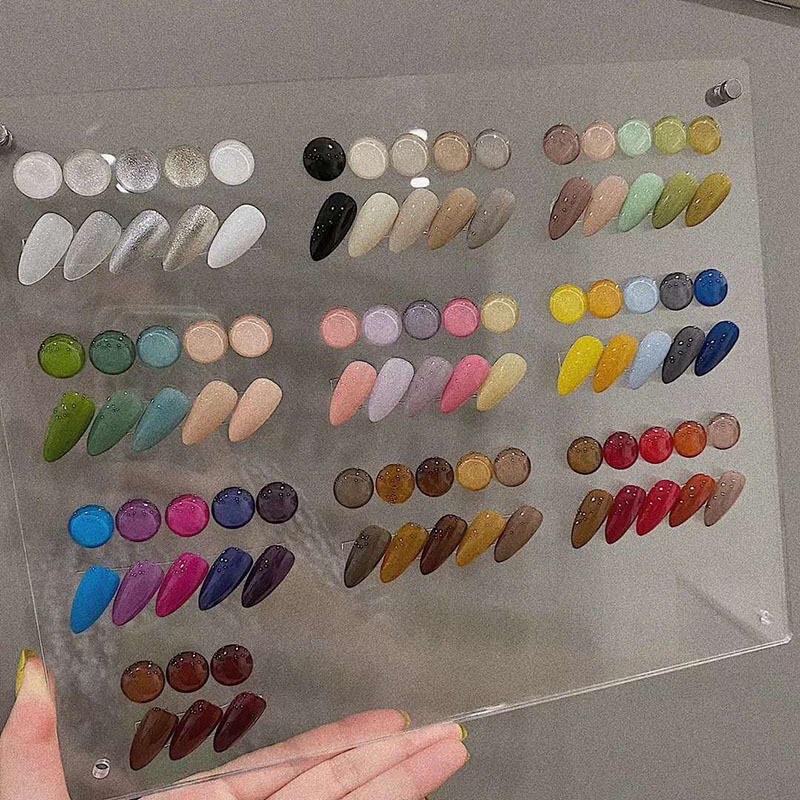 Bảng Mica trưng mẫu Nail
