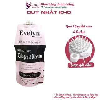 Kem ủ tóc evelyn phục hồi hư tổn ủ tóc collagen evelyn siêu mượt 500ml, mỹ phẩm tóc yến nhi DT05