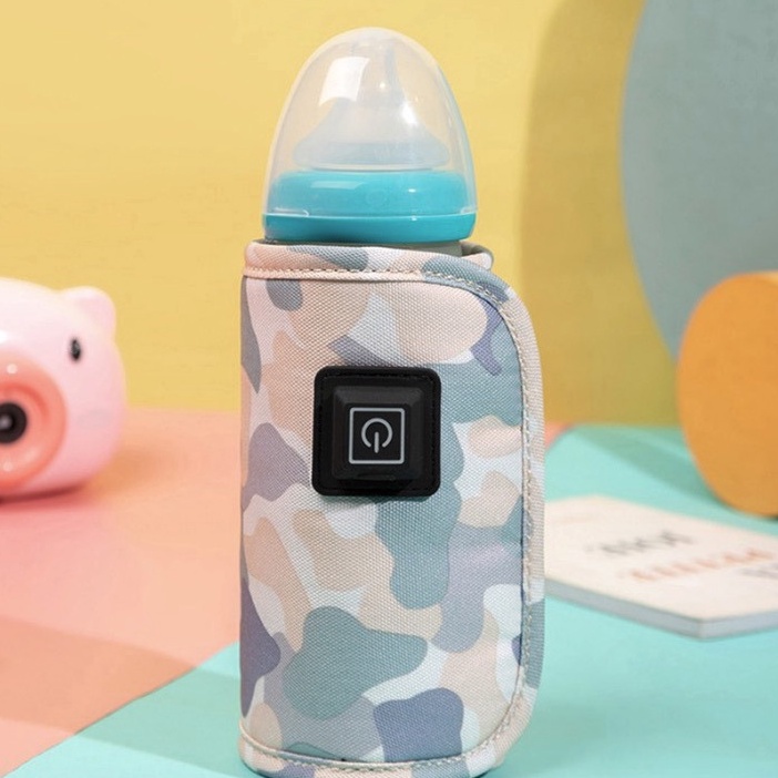 Túi Hâm Ủ Bình Sữa Di Động Cho Bé Giữ Nhiệt Thông Minh Đa Năng Từ 40-60 Độ Có Sạc USB Tiện Lợi Mang Du Lịch Đi Chơi