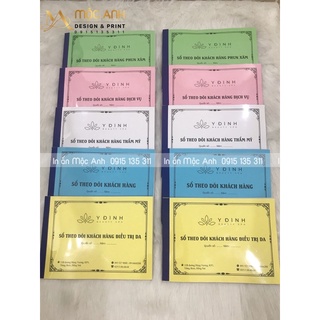 Sổ theo dõi khách hàng - Sổ tư vấn phun xăm