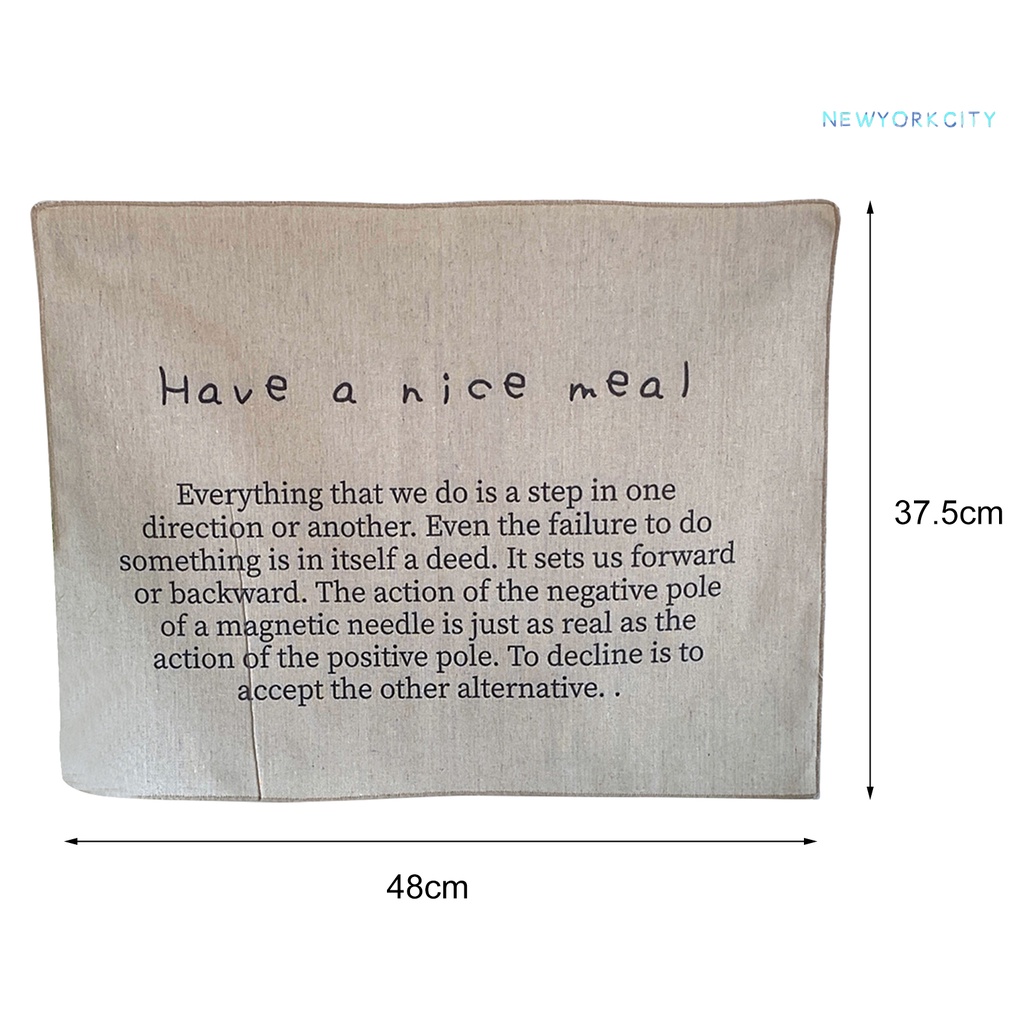 Thảm Treo Tường In Chữ Tiếng Anh Phong Cách Hàn Quốc