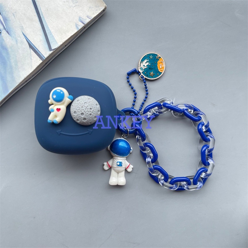 SONY WF-SP700N / Linkbuuds S WF-LS900N / WF-L900 Vỏ Bảo Vệ Hộp Sạc Tai Nghe Hình Hành Tinh Bằng Silicone Mềm Chống Sốc/Thấm Nước