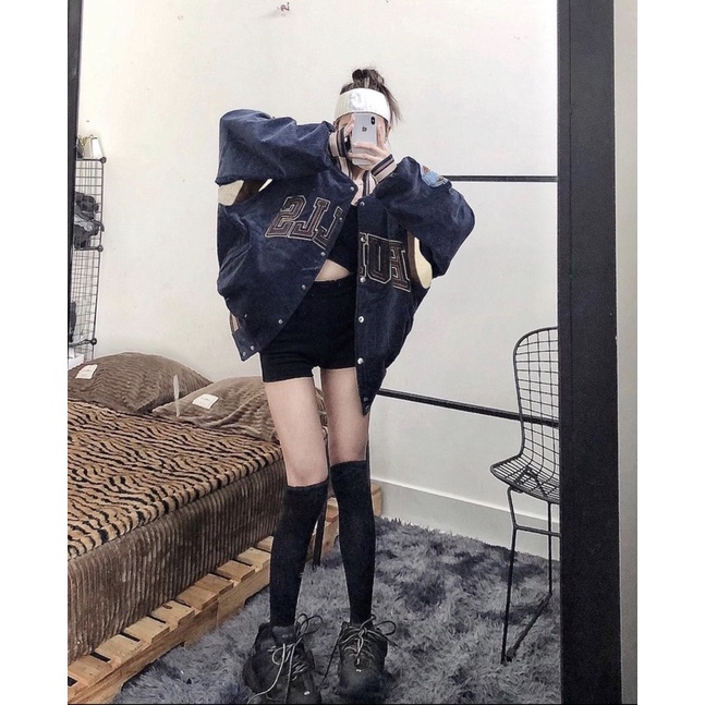 Áo khoác bomber varsity papa