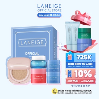 Bộ quà tặng chăm sóc tối ưu và cho lớp nên căng bóng LANEIGE Most Loved