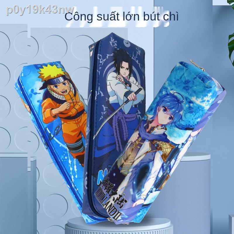 ✱✜✠Hộp đựng bút chì Chàng trai và cô gái Douluo Naruto Đại lục Tang San văn phòng phẩm Túi dung tích lớn