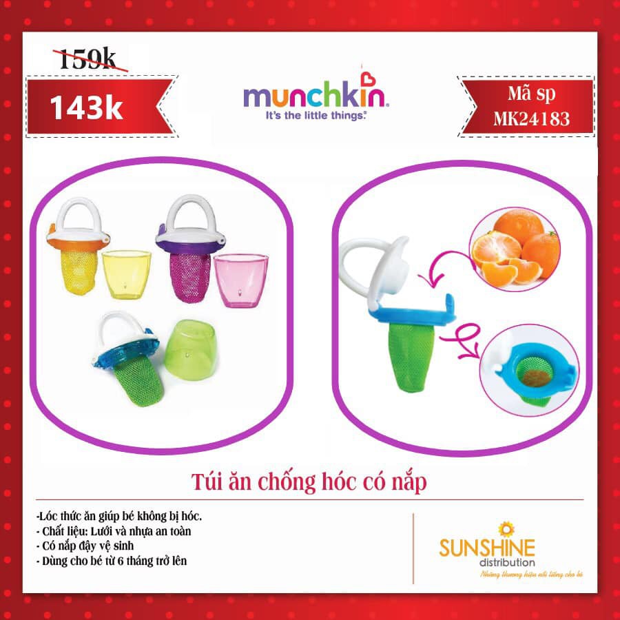 Túi nhai lưới chống hóc có nắp Munchkin 24183