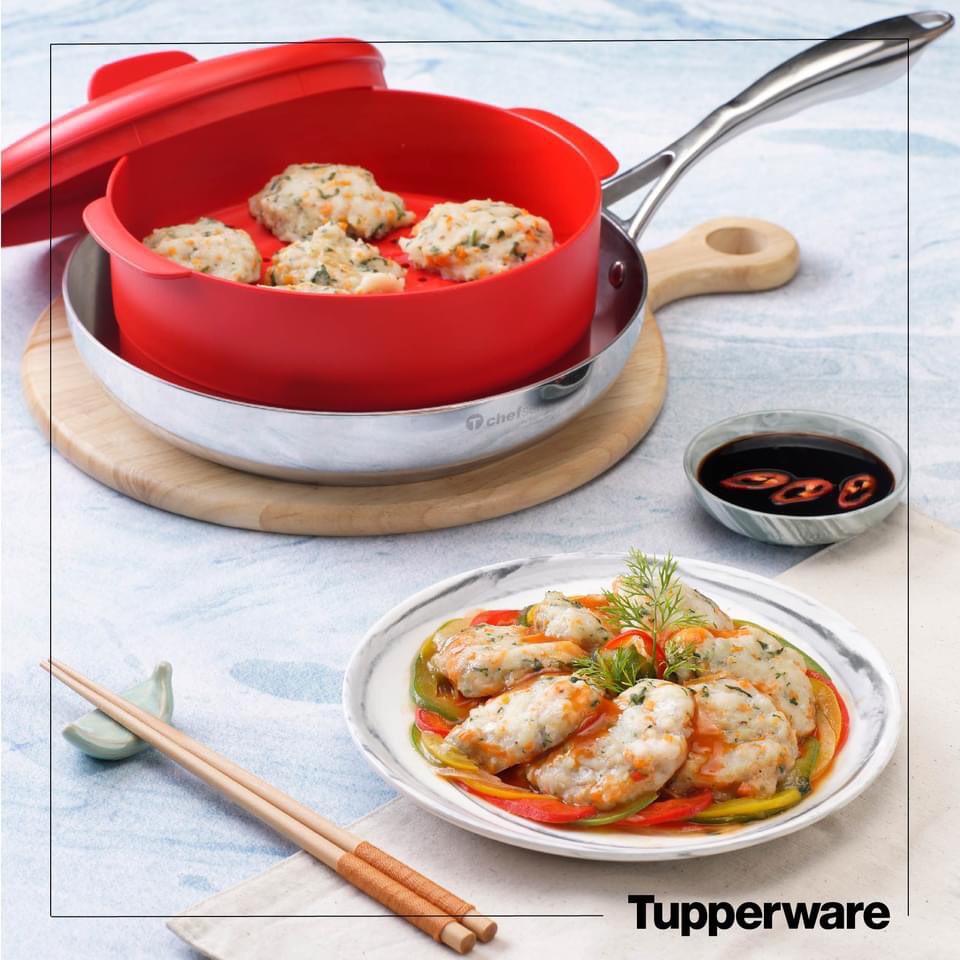 TUPPER - XỬNG HẤP STEAM IT 1 TẦNG CÓ NẮP STEAM IT