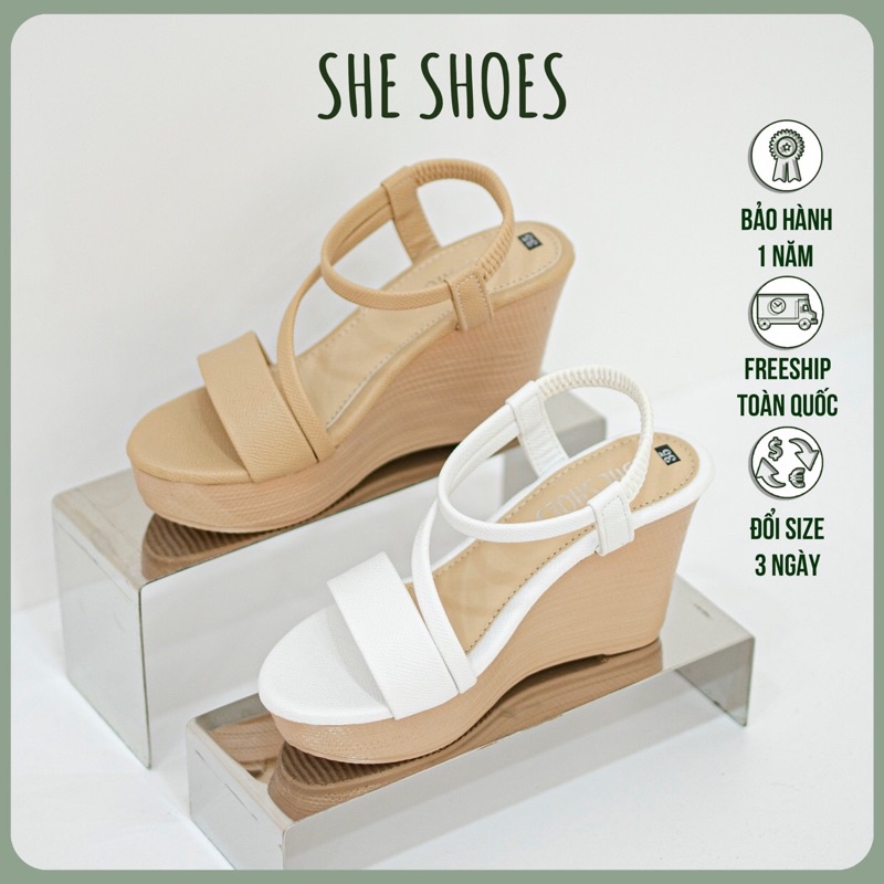 Giày sandal đế xuồng ♥️♥️ sandal quai ngang 9p siêu xinh. ĐỘC QUYỀN BỞI SHE SHOES - SDX09042