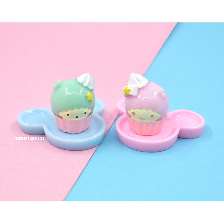 Charm Bánh cupcake siêu siêu xinh B56/ Nguyên liệu làm slime resin trang trí
