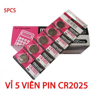 Vỉ 5 Viên Pin Maxell CR2025 Lithium 3V