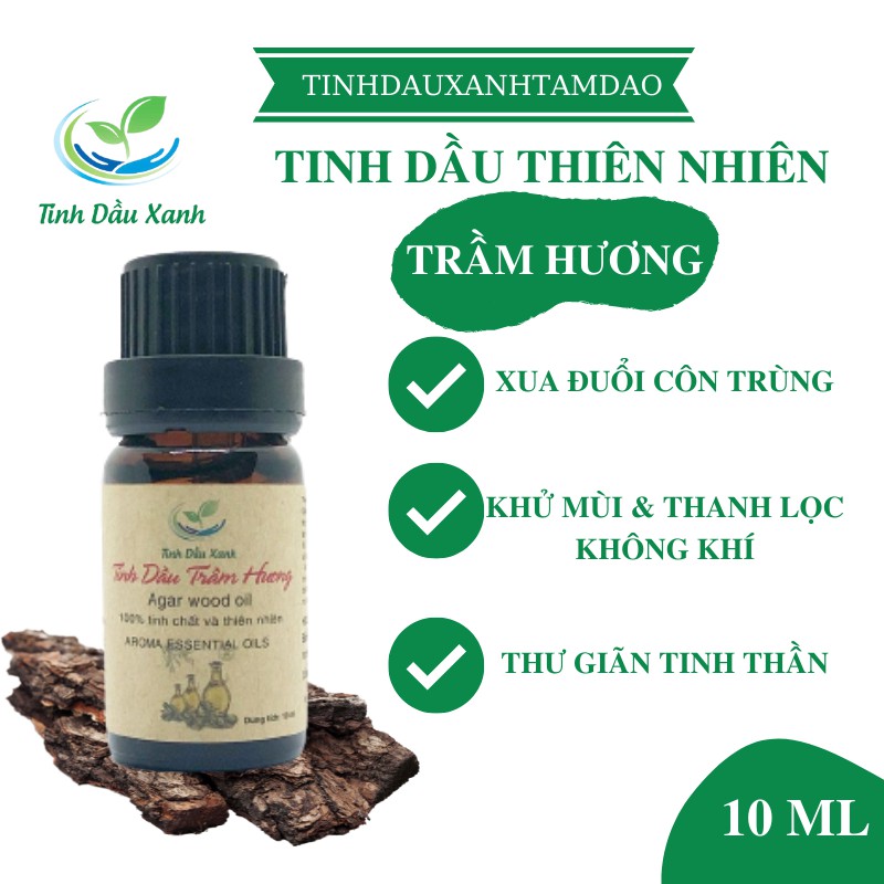 Tinh Dầu Gỗ Trầm Hương Tinh Dầu Xanh Nguyên Chất 10ml